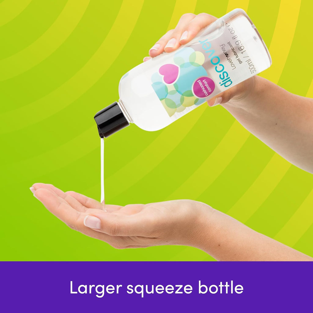Discover Water Based Lube, Extra Thick Gel Lube, 500Ml