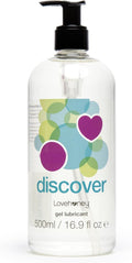 Discover Water Based Lube, Extra Thick Gel Lube, 500Ml