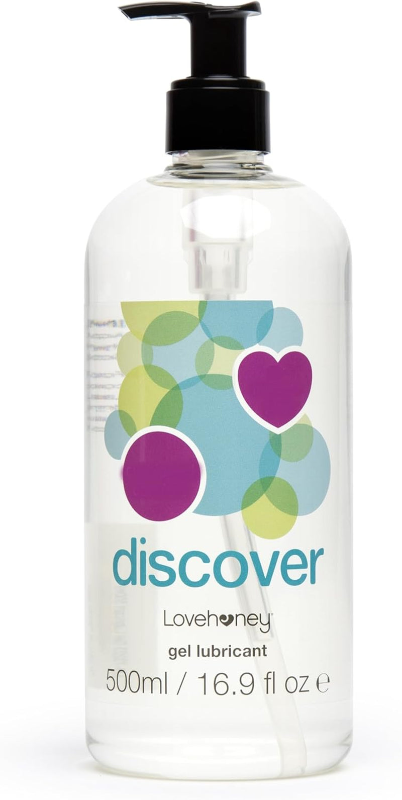 Discover Water Based Lube, Extra Thick Gel Lube, 500Ml