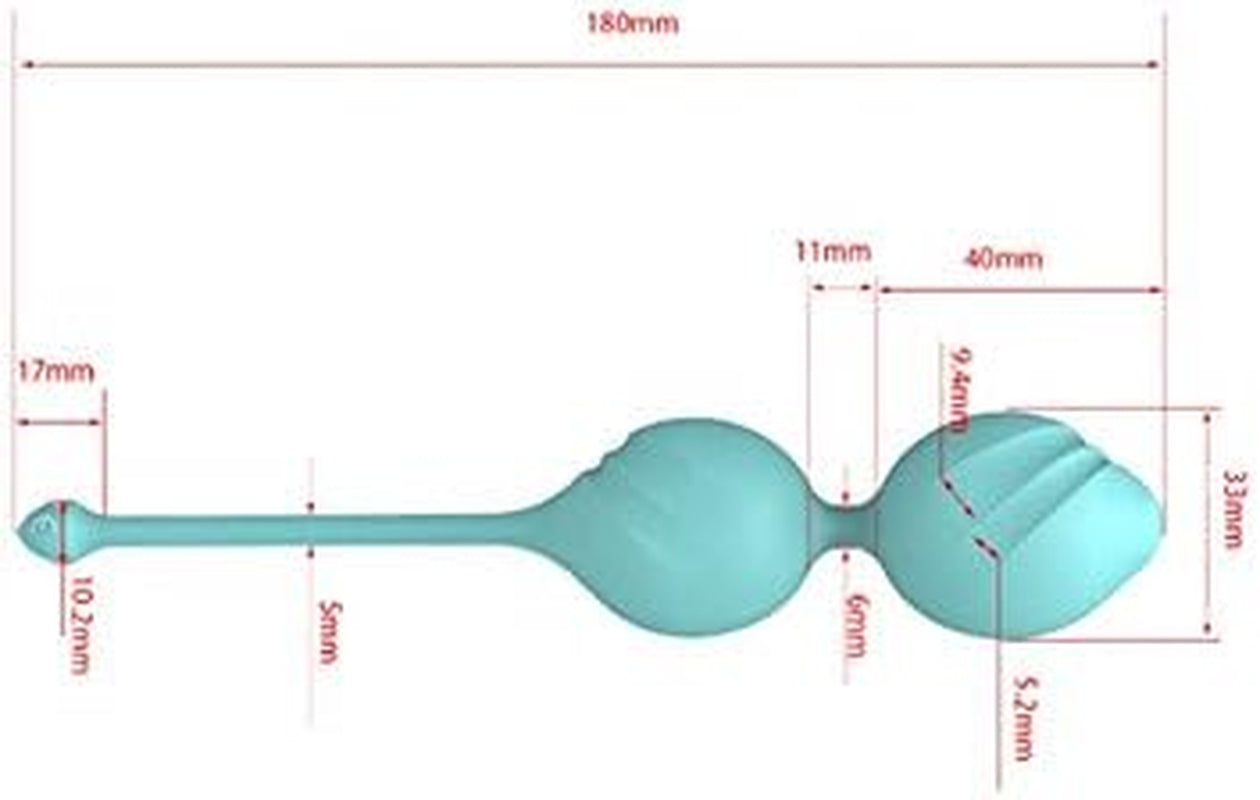 Fleur – Pelvic Floor Toning Balls. Strengthen, Tone and Tighten Your Pelvic Floor Using Active and Passive Exercises. Made with Medical Grade Silicone.