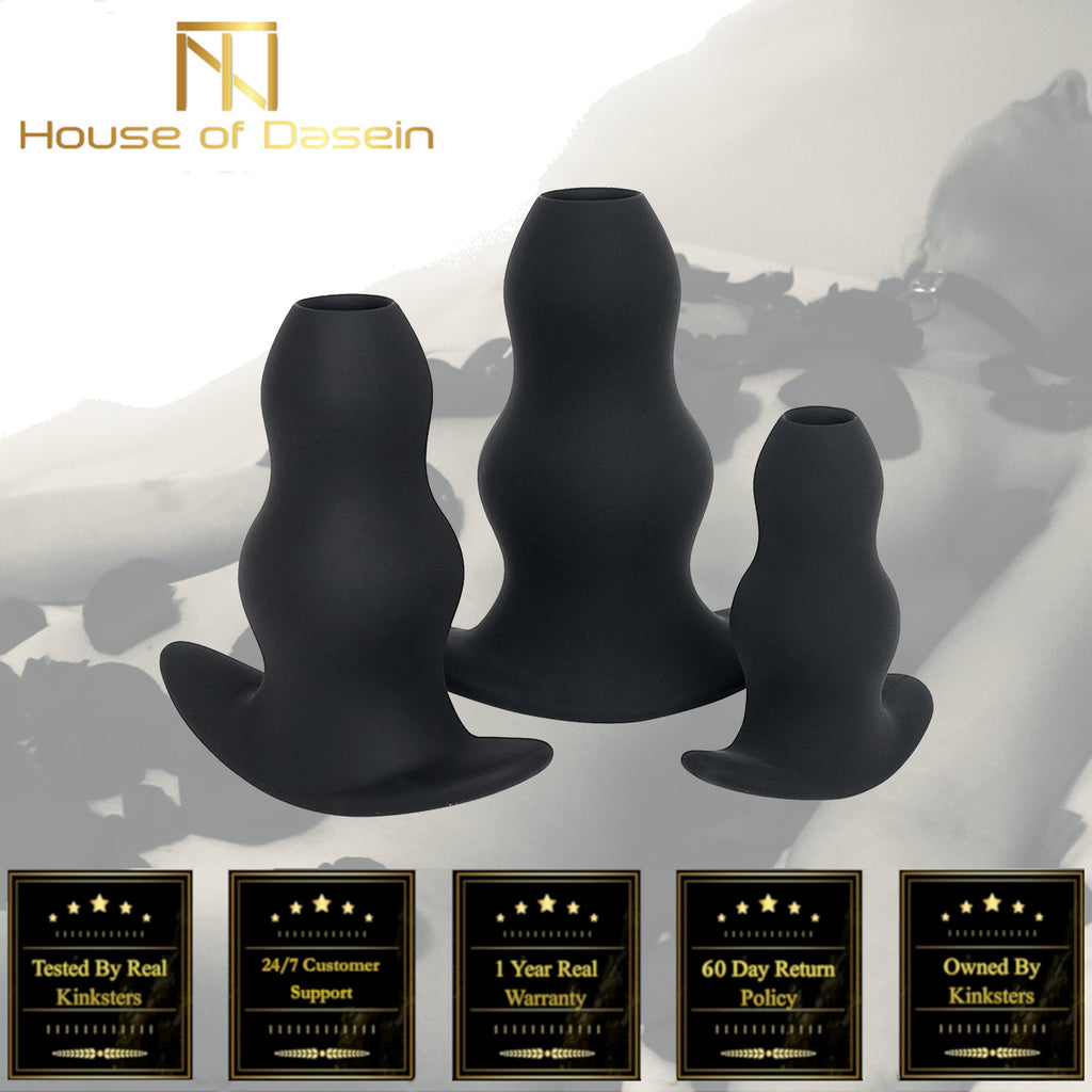 Hollow Anal Speculum Silicone Butt Plug 